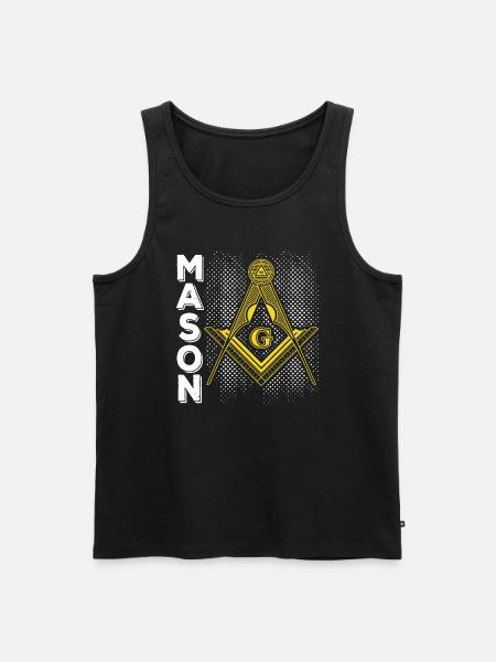 Masonic Freemasonry Fraternal - Männer Premium Bio Tank Top - Schwarz
