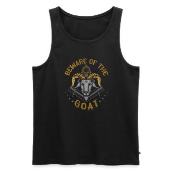 Masonic Freemasonry Fraternal - Männer Premium Bio Tank Top - Schwarz - Vorne - AI Model Male 178 light (178cm)