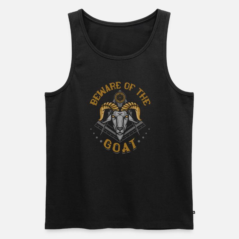 Masonic Freemasonry Fraternal - Männer Premium Bio Tank Top - Schwarz