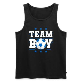 Gender Reveal Babyboy Baby Shower - Männer Premium Bio Tank Top - Schwarz - Vorne - Michal (187cm)