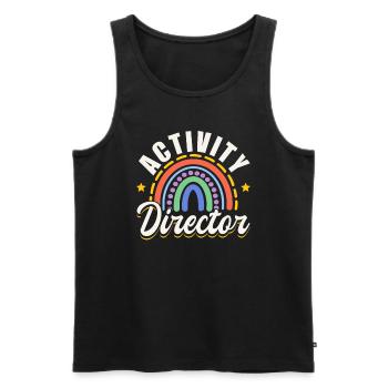 Awesome Activity Director - Männer Premium Bio Tank Top - Schwarz - Vorne - AI Model Male 178 light (178cm)