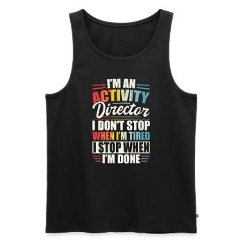 Activity Director Appreciation - Männer Premium Bio Tank Top - Schwarz - Vorne - AI Model Male 178 light (178cm)