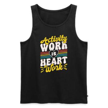 Activity Director Appreciation - Männer Premium Bio Tank Top - Schwarz - Vorne - AI Model Male 178 light (178cm)