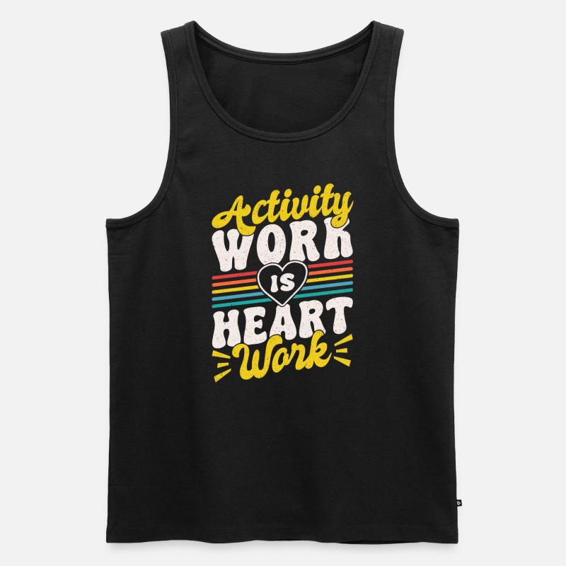 Activity Director Appreciation - Männer Premium Bio Tank Top - Schwarz