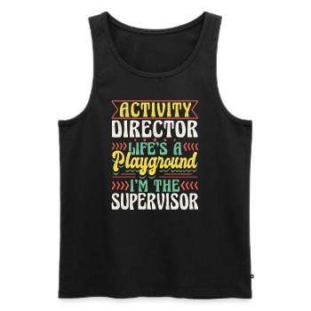 Activity Director Appreciation - Männer Premium Bio Tank Top - Schwarz - Vorne - AI Model Male 178 light (178cm)