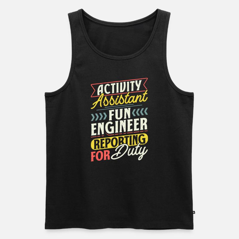 Activity Assistant Professionals - Männer Premium Bio Tank Top - Schwarz