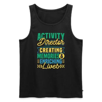 Activity Director Appreciation - Männer Premium Bio Tank Top - Schwarz - Vorne - AI Model Male 178 light (178cm)
