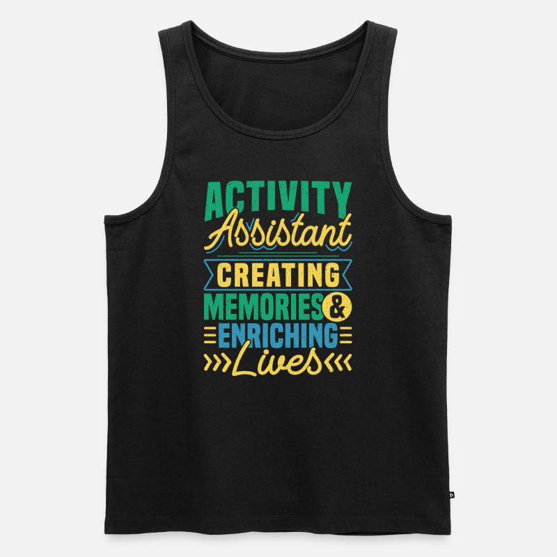 Activity Assistant Appreciation - Männer Premium Bio Tank Top - Schwarz