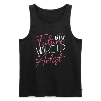Beautician Lashes Skincare Future - Männer Premium Bio Tank Top - Schwarz - Vorne - AI Model Male 178 light (178cm)
