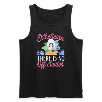 Beautician EstheticianThere's No - Männer Premium Bio Tank Top - Schwarz - Vorne - Michal (187cm)