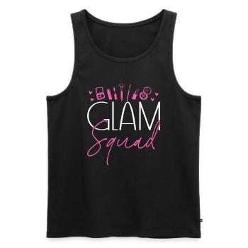 Skincare Esthetician Skin - Männer Premium Bio Tank Top - Schwarz - Vorne - AI Model Male 178 light (178cm)