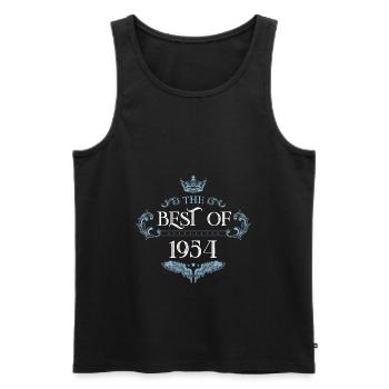 1954 best of - Men's Premium Organic Tank Top - black - Front - AI Model Male 178 light (178cm)