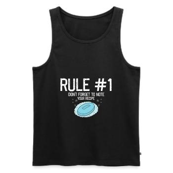 Homemade soap design for oil soap making - Men's Premium Organic Tank Top - black - Front - Michal (187cm)