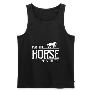 Conception Clydesdale pour clydesdale Riders - Débardeur bio Premium Homme - noir - Devant - Michal (187cm)