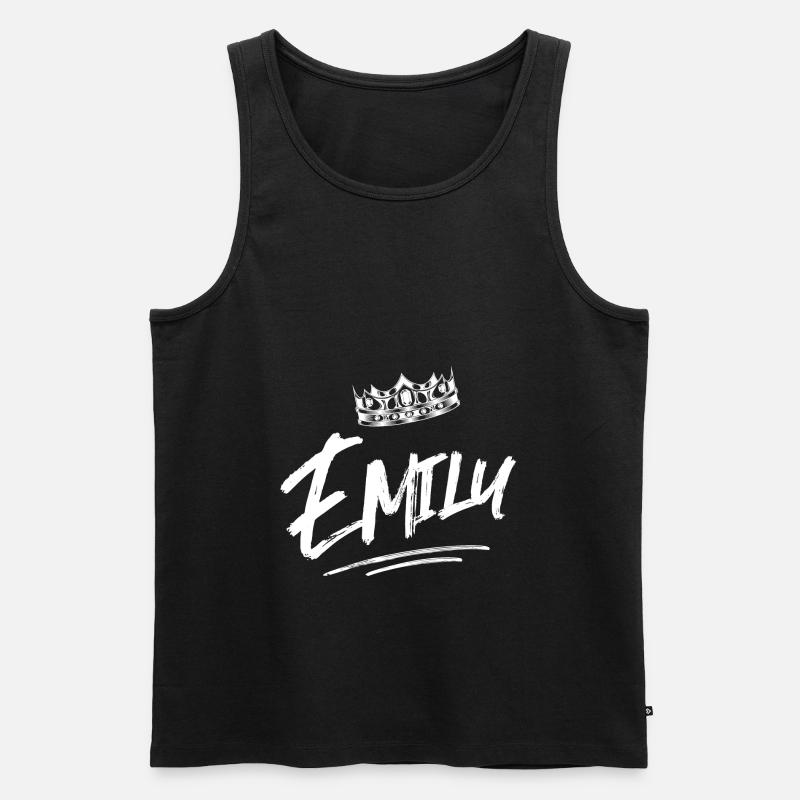 Emily - Männer Premium Bio Tank Top - Schwarz