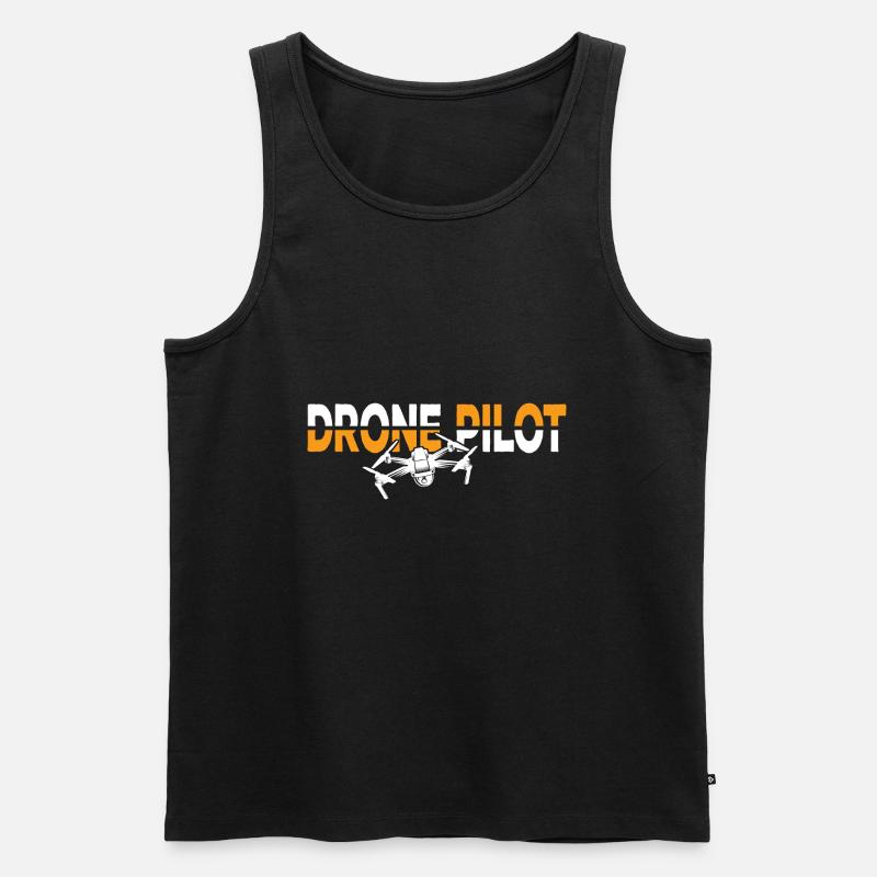 Drone Pilot Drone Drones Drone Pilot Limited - Débardeur bio Premium Homme - noir