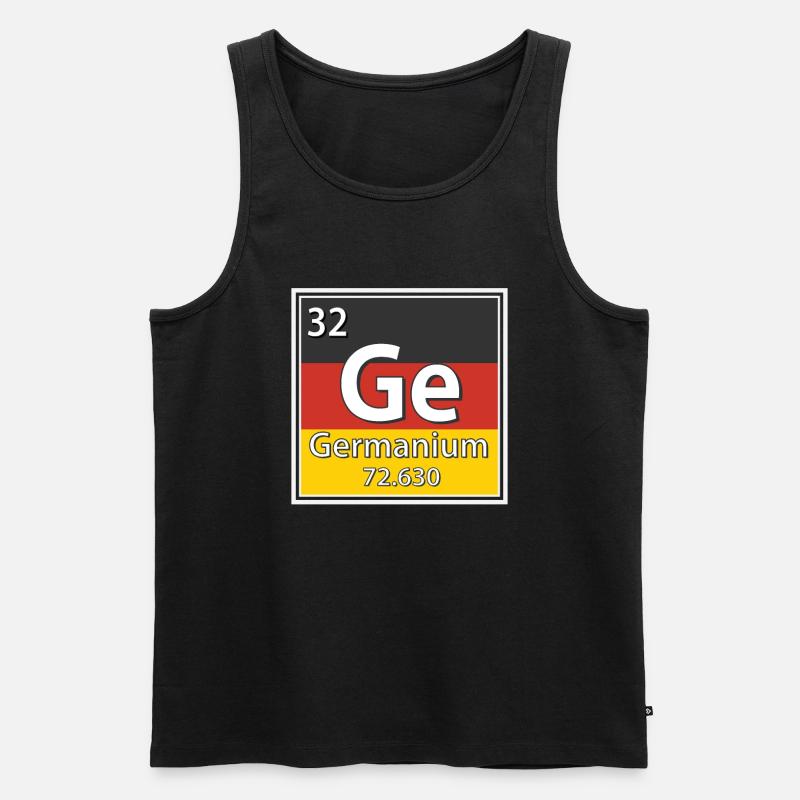 Periodensystem der Germanium-Elemente - Männer Premium Bio Tank Top - Schwarz