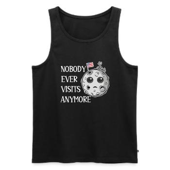 Mondlandung, die niemand mehr besucht - Männer Premium Bio Tank Top - Schwarz - Vorne - Michal (187cm)
