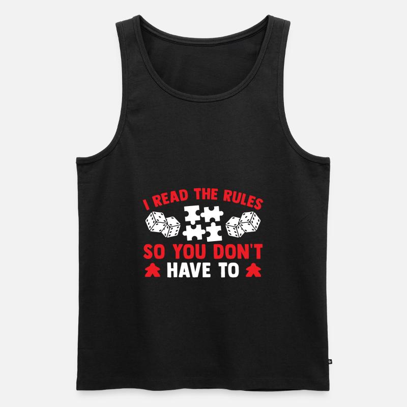 Brettspiel Nerd Geschenke Board Games - Männer Premium Bio Tank Top - Schwarz