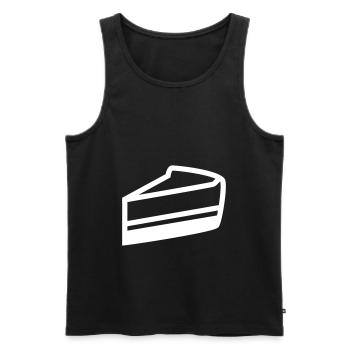 Gâteau au fromage - Débardeur bio Premium Homme - noir - Devant - Michal (187cm)
