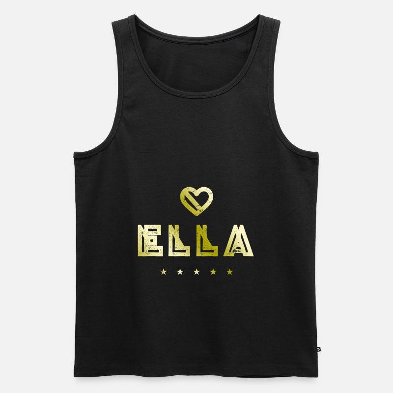 Ella Herz - Herre Premium økologisk tanktop - sort