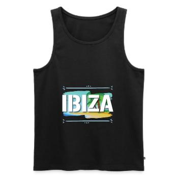 Ibiza - Débardeur bio Premium Homme - noir - Devant - Michal (187cm)