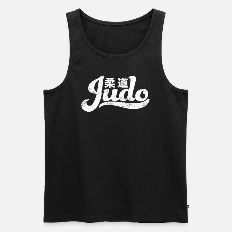 Judo - Männer Premium Bio Tank Top - Schwarz