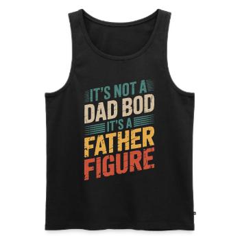 It's Not A Dad Bod, It's A Father Figure Quote - Männer Premium Bio Tank Top - Schwarz - Vorne - Michal (187cm)