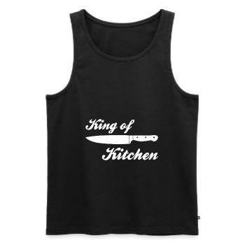 Chefkoch & Küchen Hobby Koch Geschenke - Männer Premium Bio Tank Top - Schwarz - Vorne - AI Model Male 178 light (178cm)