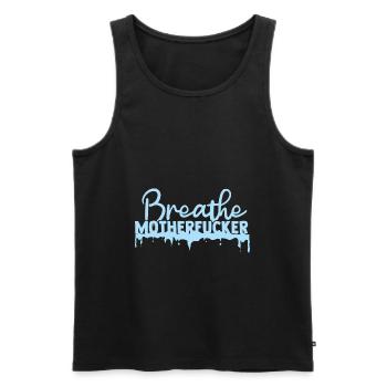 Cold Showers Eisbade Atemkontrolle Atmung - Männer Premium Bio Tank Top - Schwarz - Vorne - Michal (187cm)