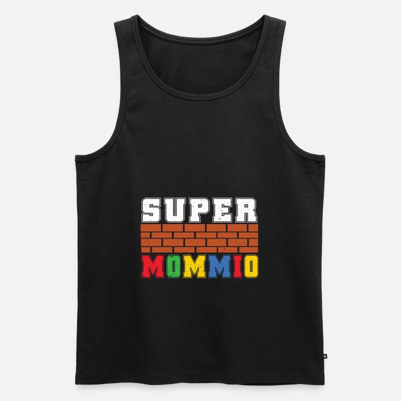 Super Mommio - Männer Premium Bio Tank Top - Schwarz