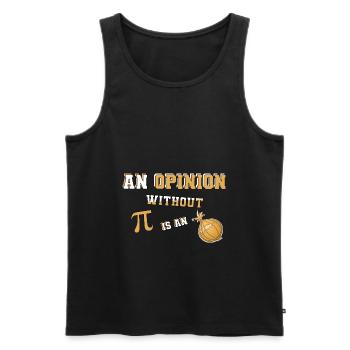 Mathe Physik Pi Zwiebel Onion Design Geschenkidee - Männer Premium Bio Tank Top - Schwarz - Vorne - Michal (187cm)