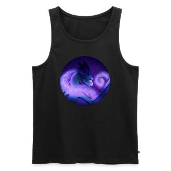 Stardust Dragon - Men's Premium Organic Tank Top - black - Front - AI Model Male 178 light (178cm)