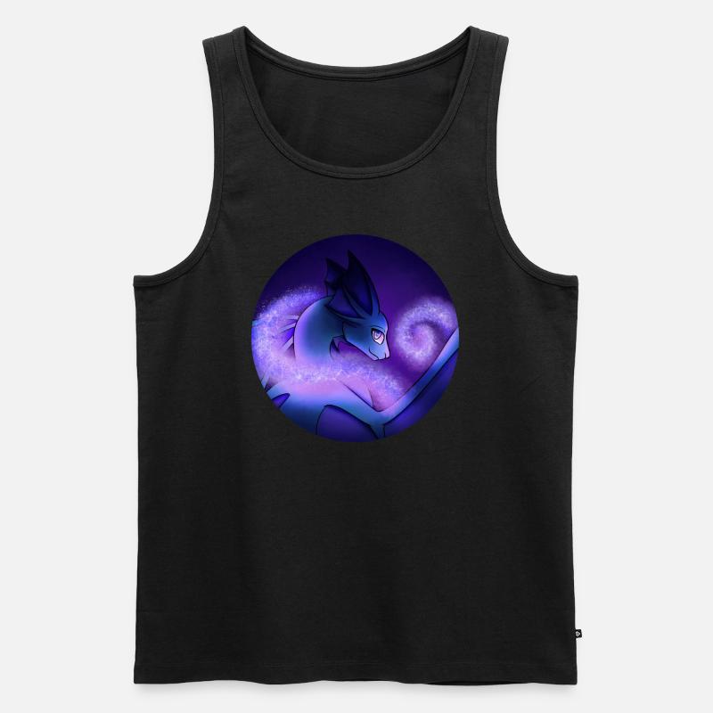 Sternenstaub-Drache - Männer Premium Bio Tank Top - Schwarz