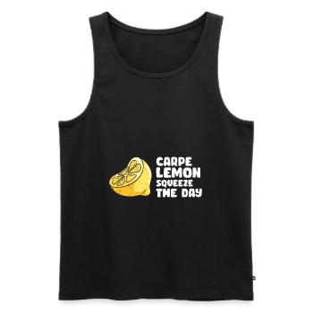 Lemonade Zitrone Limonade Limonaden Stand Design - Männer Premium Bio Tank Top - Schwarz - Vorne - AI Model Male 178 light (178cm)