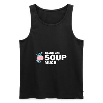 Homemade soap design for oil soap making - Men's Premium Organic Tank Top - black - Front - Michal (187cm)