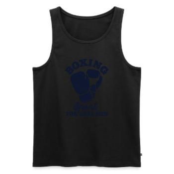 Boxing Sport For Real Men, Kampfsport - Männer Premium Bio Tank Top - Schwarz - Vorne - Michal (187cm)