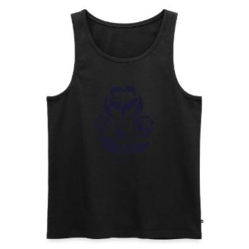 Blumen - Frühling - Sommer - Spruch - Männer Premium Bio Tank Top - Schwarz - Vorne - AI Model Male 178 light (178cm)