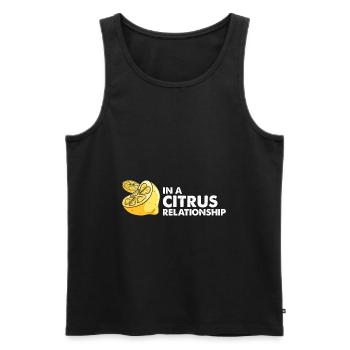 Lemonade Lemon Lemonade Lemonade Lemonade Stand Design - Men's Premium Organic Tank Top - black - Front - AI Model Male 178 light (178cm)