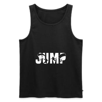 Fallschirm Sport Sprung Fallschirmspringer - Männer Premium Bio Tank Top - Schwarz - Vorne - Michal (187cm)