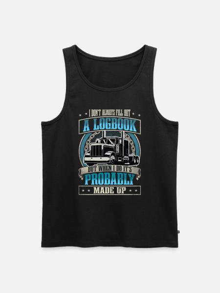 Truck Driver - Men's Premium Organic Tank Top - black