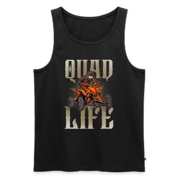 Quad ATV Offroad Quad Riders - Men's Premium Organic Tank Top - black - Front - AI Model Male 178 light (178cm)