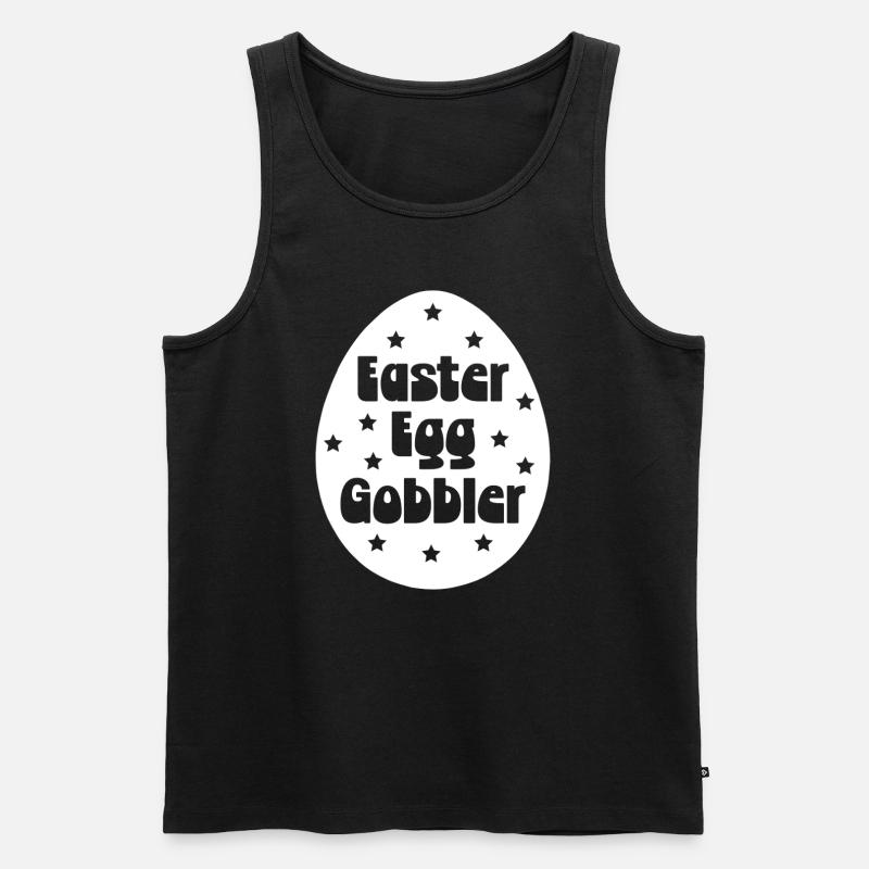 Ostereier-Gobbler - Männer Premium Bio Tank Top - Schwarz