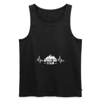 apres ski team berg puls - Débardeur bio Premium Homme - noir - Devant - Michal (187cm)