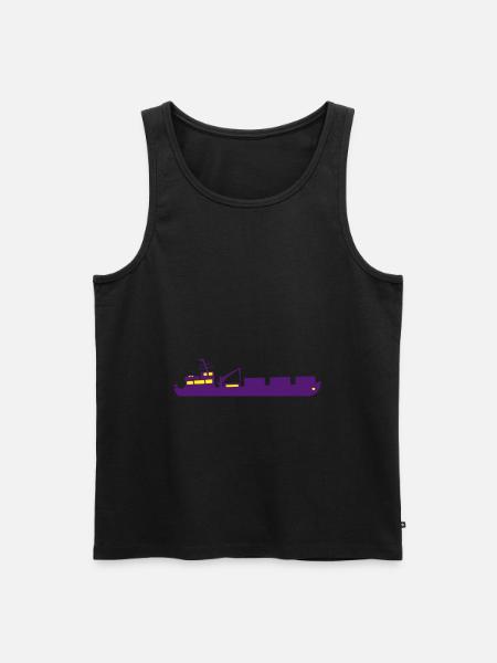 Boot Frachtschiff Schiff zweifarbig - Männer Premium Bio Tank Top - 