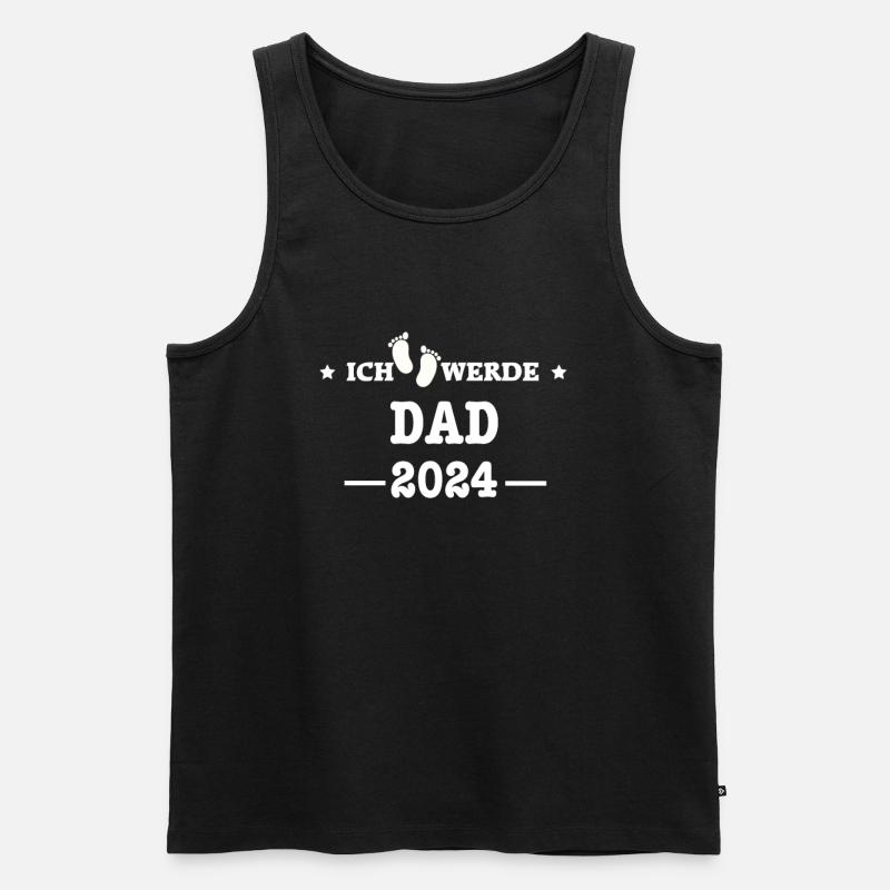 DAD 2024 loading... - Männer Premium Bio Tank Top - Schwarz
