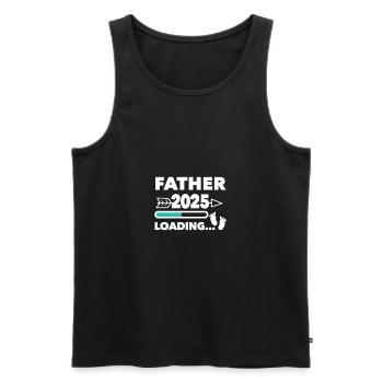Father 2025 - Men's Premium Organic Tank Top - black - Front - AI Model Male 178 light (178cm)