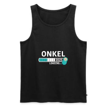Oncle 2025 - Débardeur bio Premium Homme - noir - Devant - Michal (187cm)