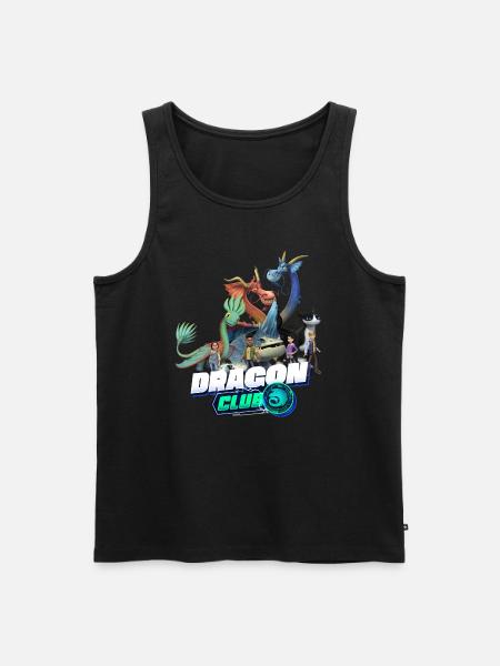 Dragons - De 9 verdener Dragon Club hovedpersoner - Herre Premium økologisk tanktop -