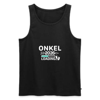 Onkel 2026 - Männer Premium Bio Tank Top - Schwarz - Vorne - AI Model Male 178 light (178cm)